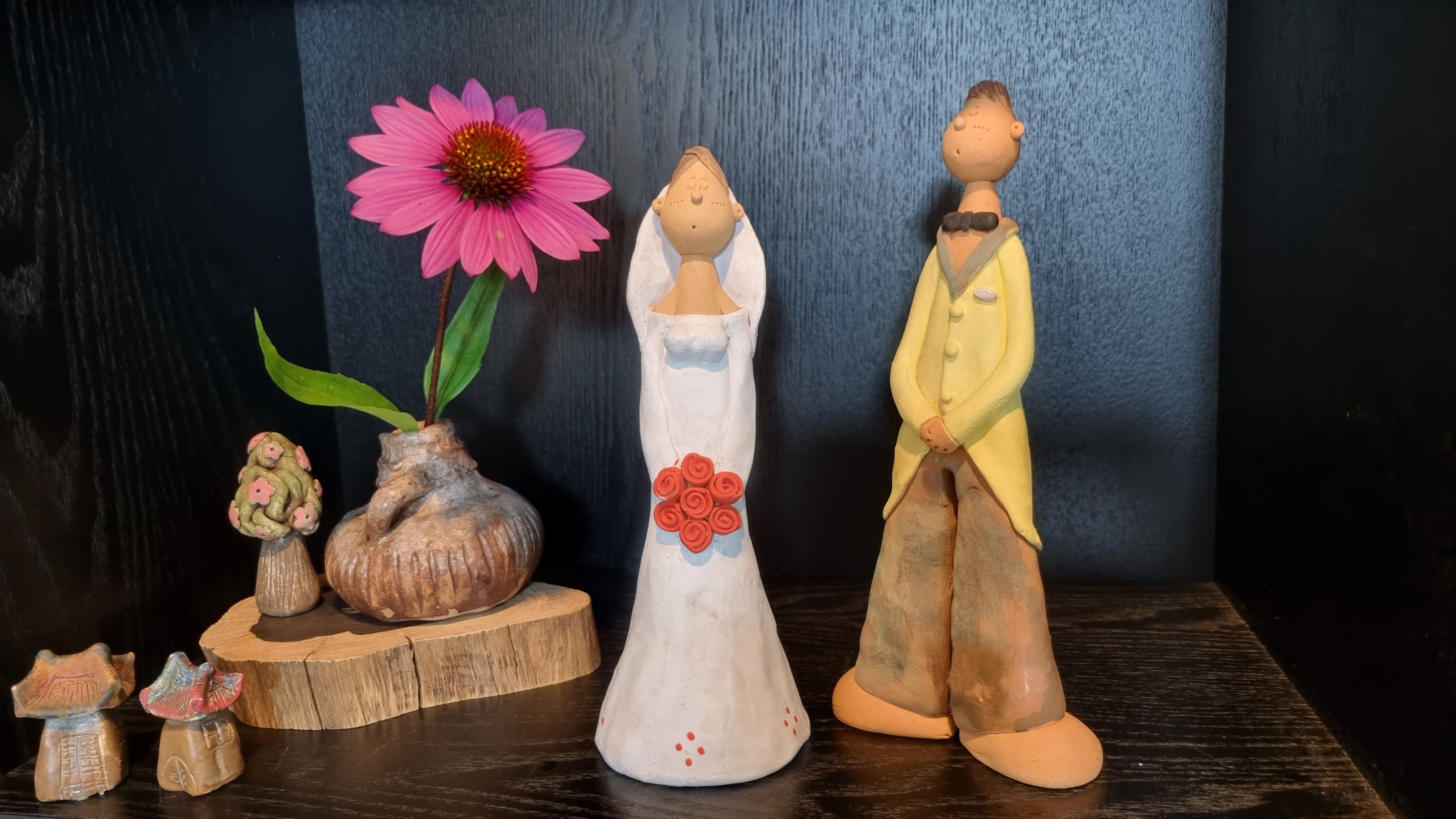 Wedding couple ceramics